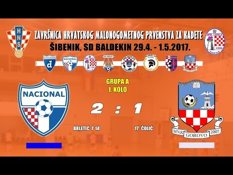 PH FUTSAL KADETI: NACIONAL - GOROVO, 29.04.2017.