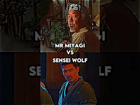 Mr Miyagi vs Sensei wolf.#cobrakai #vsbattle #shorts