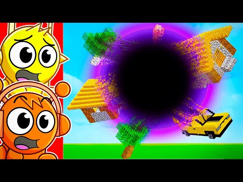 RIESIGES SCHWARZES LOCH vs SPRUNKI-HAUS