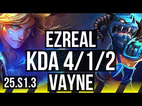 EZREAL & Alistar vs VAYNE & Neeko (ADC) | 4/1/2 | KR Master | 25.S1.3