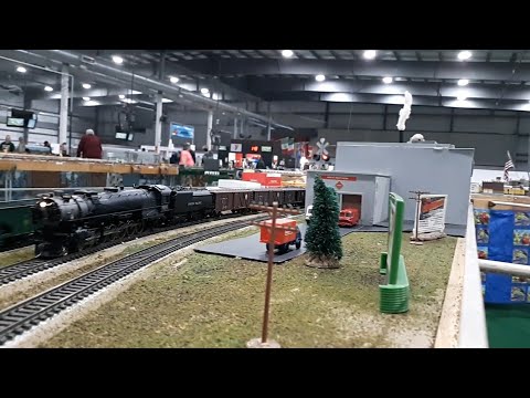 MTH 4-12-2 #9000 Pulls Boxcar Train on Cool Train Guy Layout