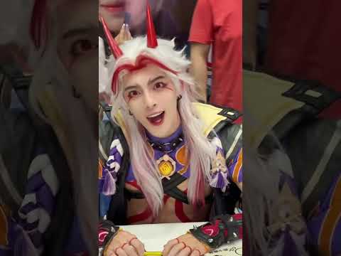 【原神】荒瀧一斗超帥COS！Genshin Arataki Itto cosplay! 原神FES