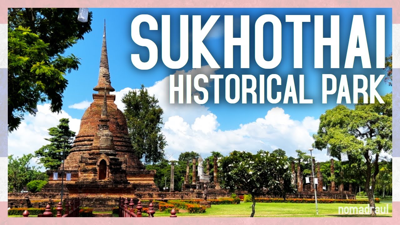 Embark on an enchanting walking tour through the historic Sukhothai Park.
