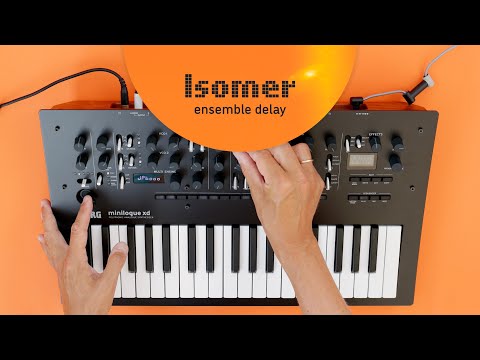 Sinevibes Isomer ensemble delay – on KORG minilogue xd