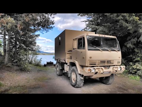 Camping In Overland Truck | Outdoor Cooking | USA Truck Off Road Extreme 4x4 Camper Van Life Build