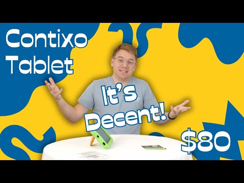 Contixo 10-Inch Kids Tablet - Ages 3-12, 14+ Games and Educational Apps, 32GB Storage, Android, Parental Controls, Silicone Case w/Kickstand, STEM Learning Tablet for Older Kids - Purple video review thumbnail