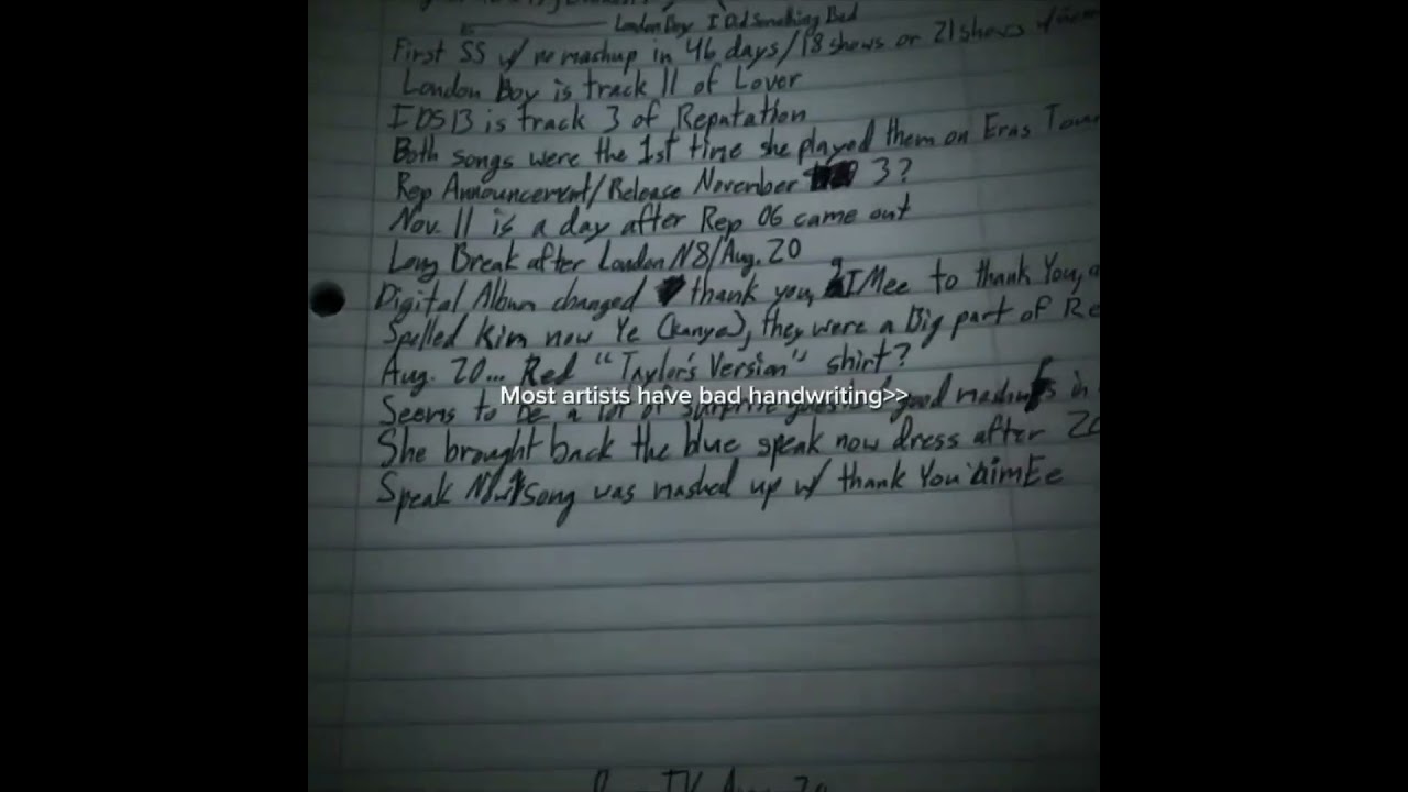 Most artists have bad handwriting 👀🙂📝