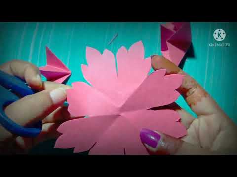 Easy and beautiful paper flowers. paper craft. home decor..