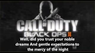 Black Ops 2 Intro &quot;Elbow -The night will always win&quot; (lyrics)