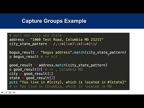 Ruby Regular Expressions