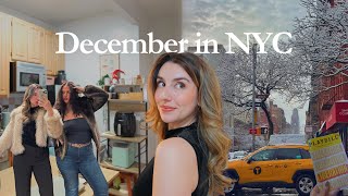 NYC VLOG 🎄🚕 getting into the holiday spirit, snow day, christmas concerts & catching up