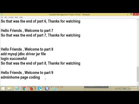 Hospital Management Project JSP MYSQL Part 9 | By Pankaj Panjwani