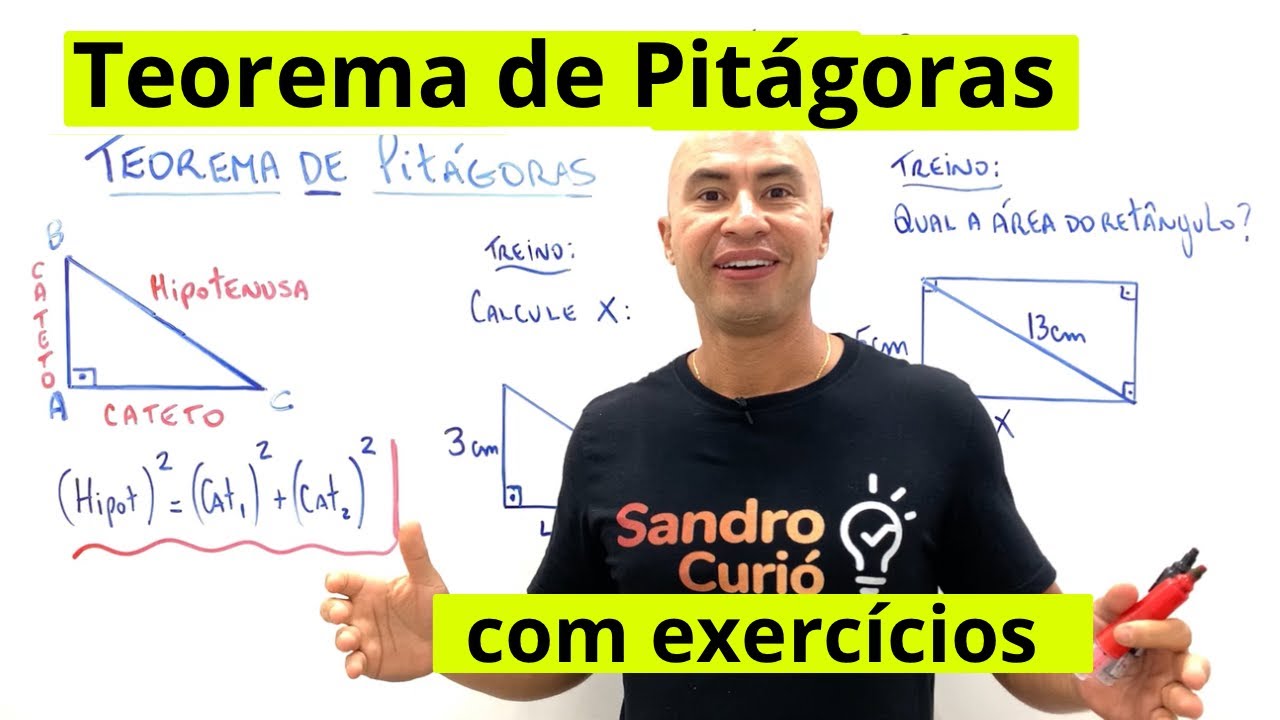TEOREMA DE PITÁGORAS | TEORIA E EXERCÍCIOS