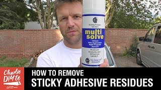 How to Remove Sticky Adhesive and Tape Residue, Sealants and So Much More!