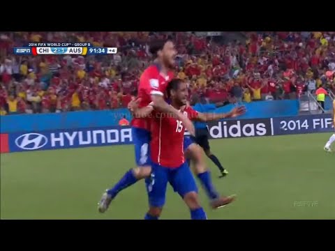 ⚽🇨🇱 Gol Jean Beausejour - Chile 3-1 Australia, Mundial Brasil 2014