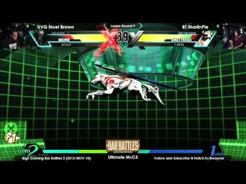 Bar Battles #3   UMvC3 L9   UVG Noel Brown VS BT MarlinPie
