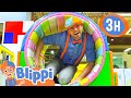 Blippi Visits A Funtastic Indoor Playground Blippi Kids Playground Educational Videos For Kids