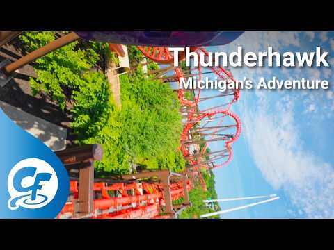 On-ride point of view of Thunderhawk