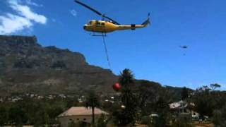 preview picture of video 'Fire Fighting Helicopters in Cape Town'