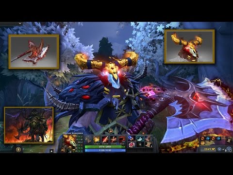 Centaur Warrunner Mix Set Golden Infernal Chieftain with Chaos Chosen Infused Axe of the Proven