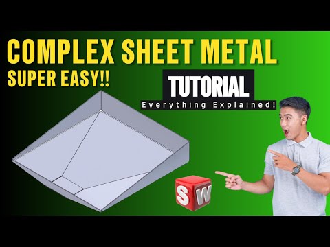 How To Make Complex Sheet Metal Shapes Super Fast! | SolidWorks Convert to Sheet Metal