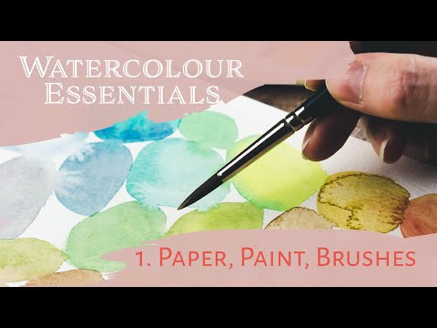 Watercolour Essentials 1: Paint, Paper and Brushes | Beginners Pattern Painting