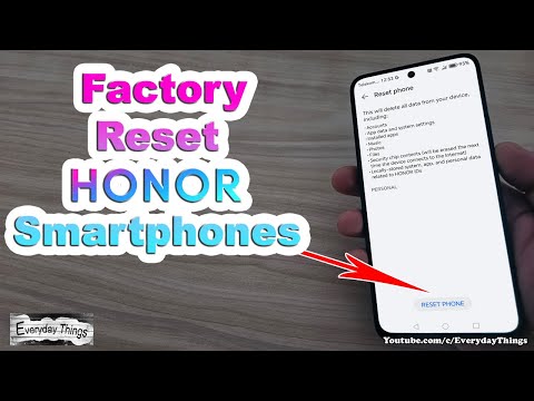 How to Factory Reset Honor Smartphones