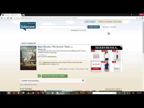 Cara mendownload dan memasukkan subtitle ke dalam film