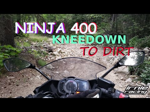 Ninja 400 Kneedown To Dirt | #superbikewanderer / #dirtbikesurvivorman