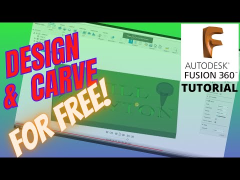 FUSION 360 TUTORIAL - HOW TO CARVE SIGN ON A CNC ROUTER