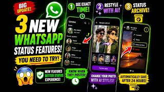 Download lagu Update Besar Status WhatsApp! Gaya AI, Arsip & Waktu Status!🔥 mp3