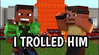 I Blew Up My Friends Minecraft World (Minecraft trolling) #skeppy #trolling #minecrafttrolling #mcyt