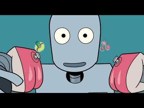 Robot Dreams trailer montage of rink crowd cheering as Dog and Robot spin to 'September'
