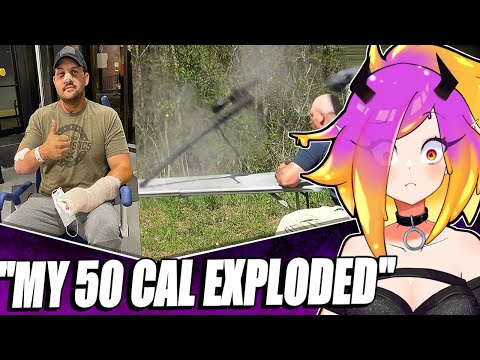 Makari Reacts to My 50 Cal Exploded Kentucky ballistics