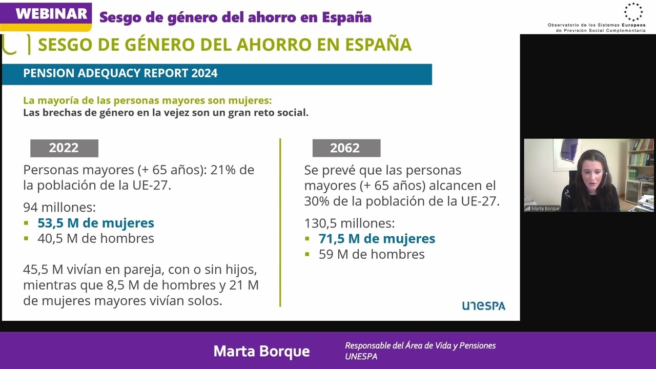 Sesgo de Género del Ahorro en España - Pt. 6 - Debate: Marta Borque