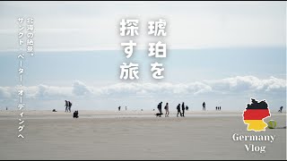 【 ドイツ旅🇩🇪】北海の果て、砂漠のような白い海岸へ。息子と「海の宝石」を探す休日