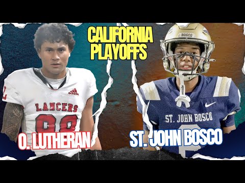 SHOCKER in CALIFORNIA!! 😱🚨 #4 St. John Bosco vs Orange Lutheran 🔥 CIF Playoff Round 1