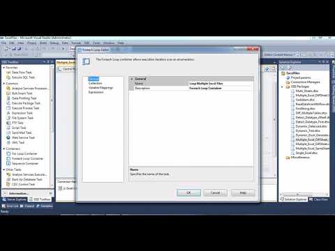 Microsoft SSIS Part 5 : How to Loop Multiple Excel files with Data and without data in SSIS.