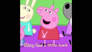 Mary Had a Little Lamb - Peppa Pig Nursery Rhymes #Shorts #Peppa #PeppaPig