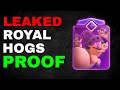 LEAKED Royal Hogs Evolution In Clash Royale Proof Everything We Know