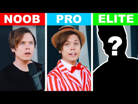 The Weeknd的《刺眼的燈光》演唱16級（新手到精英）。 (Singing 16 Levels of "Blinding Lights" by The Weeknd (Noob to Elite))