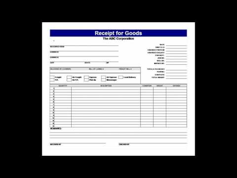 GOODS RECEIVED NOTE TEMPLATE EXCEL