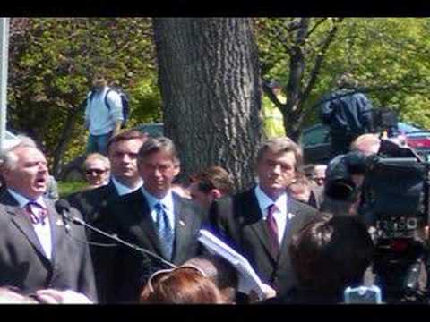 Ukraine President Victor Yushchenko In Winnipeg
