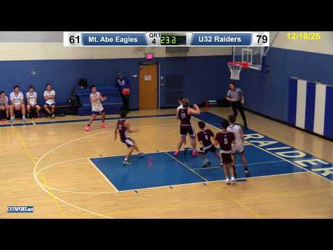 12/18/25- Mt. Abraham @ U-32 Boys Basketball