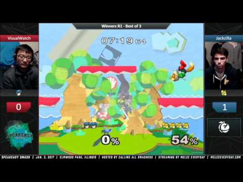 Speakeasy Smash [1/3/17] - VisualWatch (Marth) vs. Jackzilla (Fox) - SSBM - Winners R1