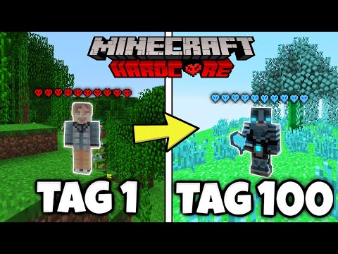ICH habe 100 TAGE in MINECRAFT HARDCORE mit dem HEXXIT MODPACK überlebt und DAS ist passiert Teil 1