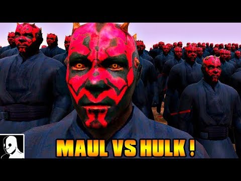 10.000 Darth Maul's vs HULK ! - Ultimate Epic Battle Simulator Deutsch Gameplay