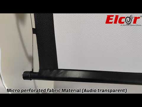 Electric Motorized tab-tensioned Projection Screen