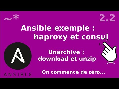 Ansible 2 2 Installation Consul unarchive wget et unzip