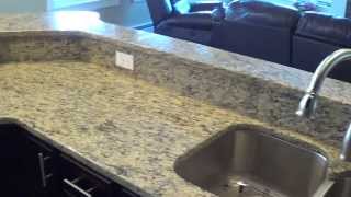 preview picture of video 'Saint Cecilia Custom Made In Maine Granite Countertop Installation Outlets In The Backsplash'
